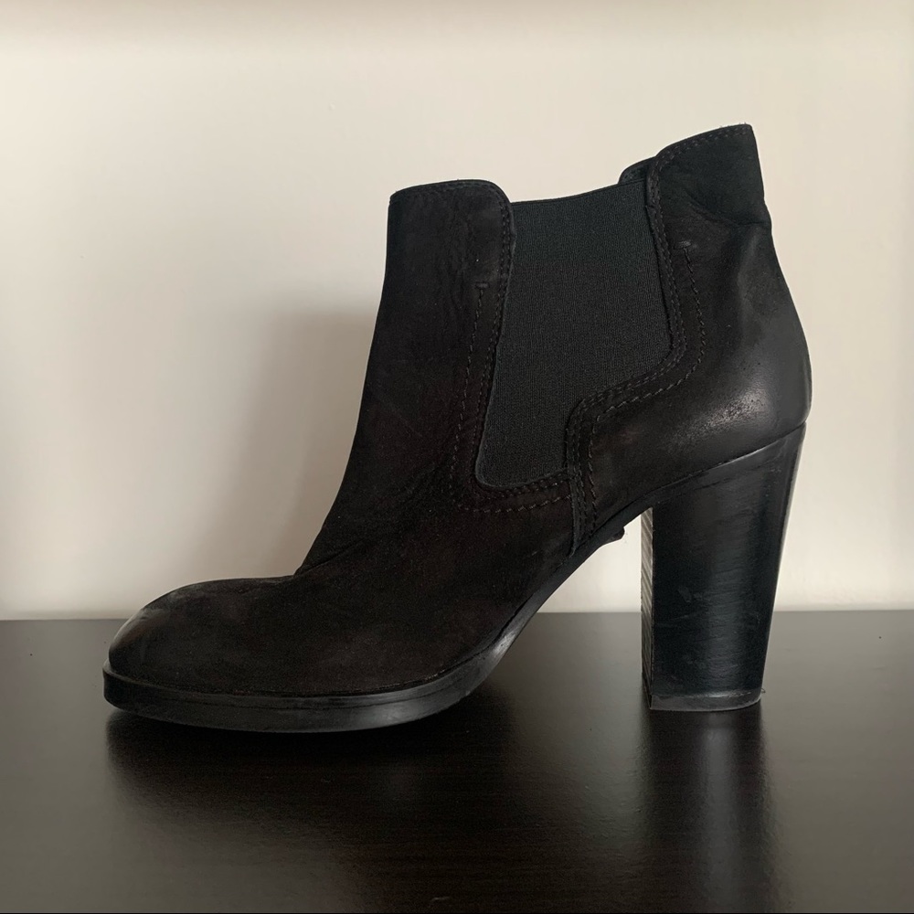 Italian Leather Heeled Bootie - Picture 2 of 5